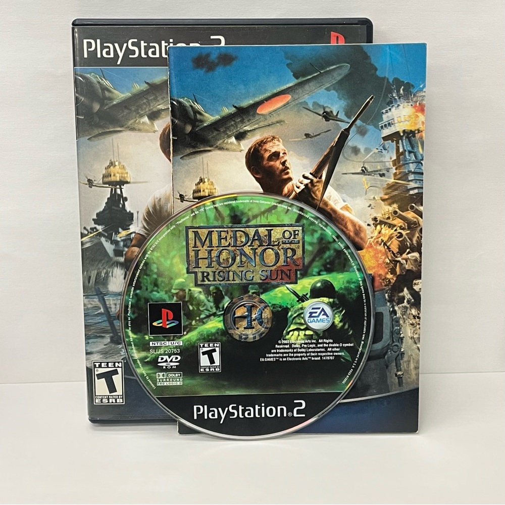 Medal of Honor: Rising Sun (Sony PlayStation 2(PS2), 2003)Tested - Working - CIB